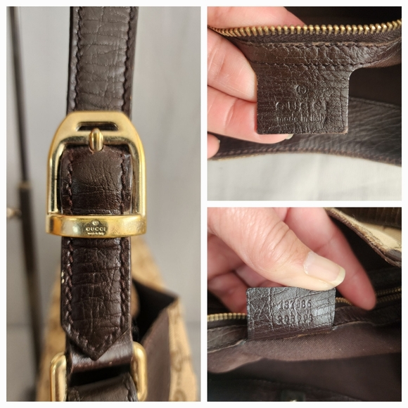 GUCCI GG Canvas Horsebit Hasler Hobo Bag - Picture 14 of 15